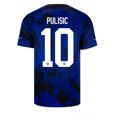 Vereinigte Staaten Christian Pulisic #10 Auswärtstrikot WM 2022 Kurzarm